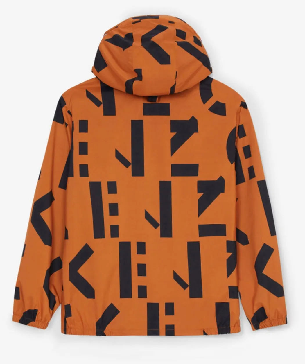 Monogrammed Parka In Deep Orange