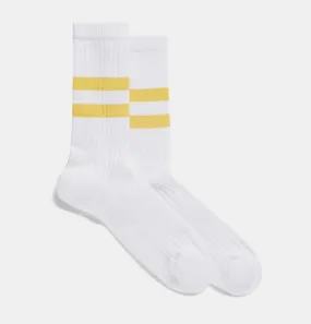 Norse Projects Bjarki Lightweight Cotton Sports Socks - Stylish Light Yellow