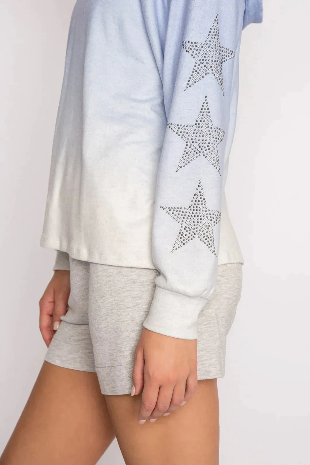 PJ Salvage Blue Ombre Goddess Star Hoodie