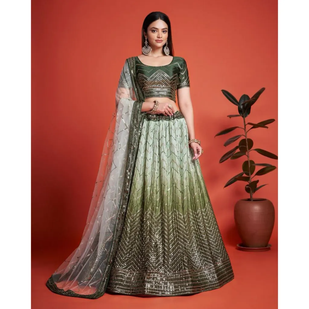 Premium Heavy Embroidery Party wear Women's Lehengas