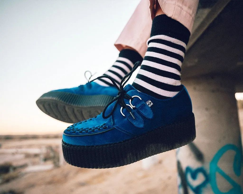 Royal Blue Velvet Viva Mondo Creeper