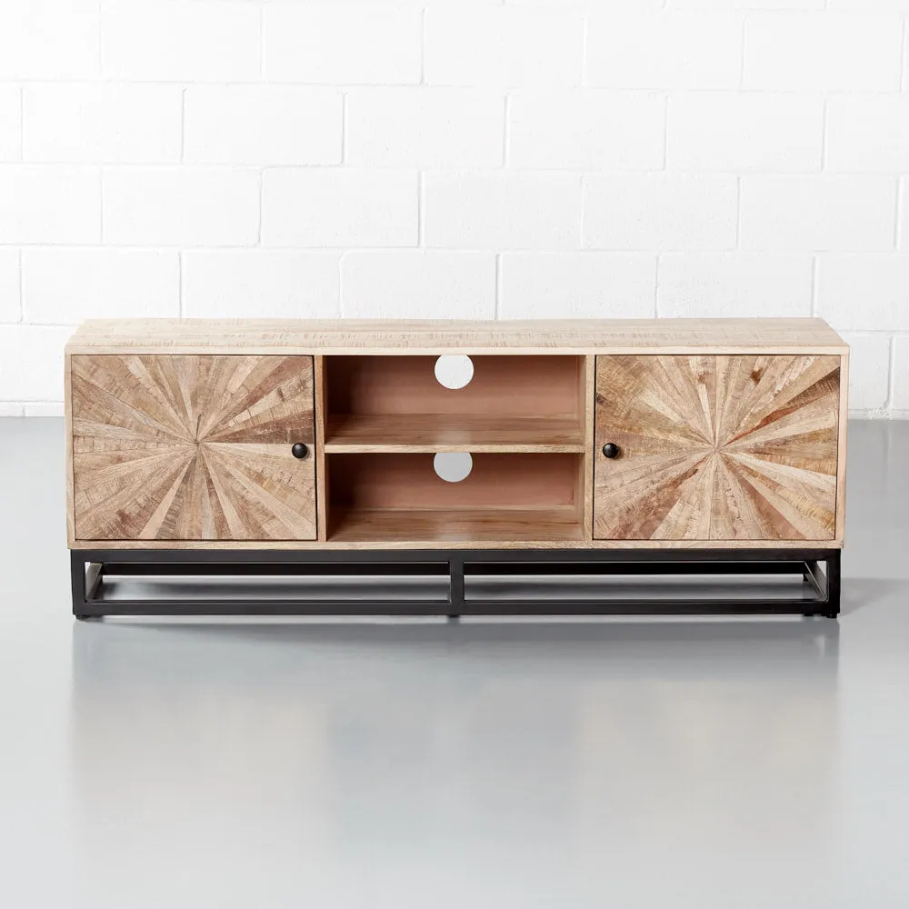 SUNBURST - Mango Wood TV Unit