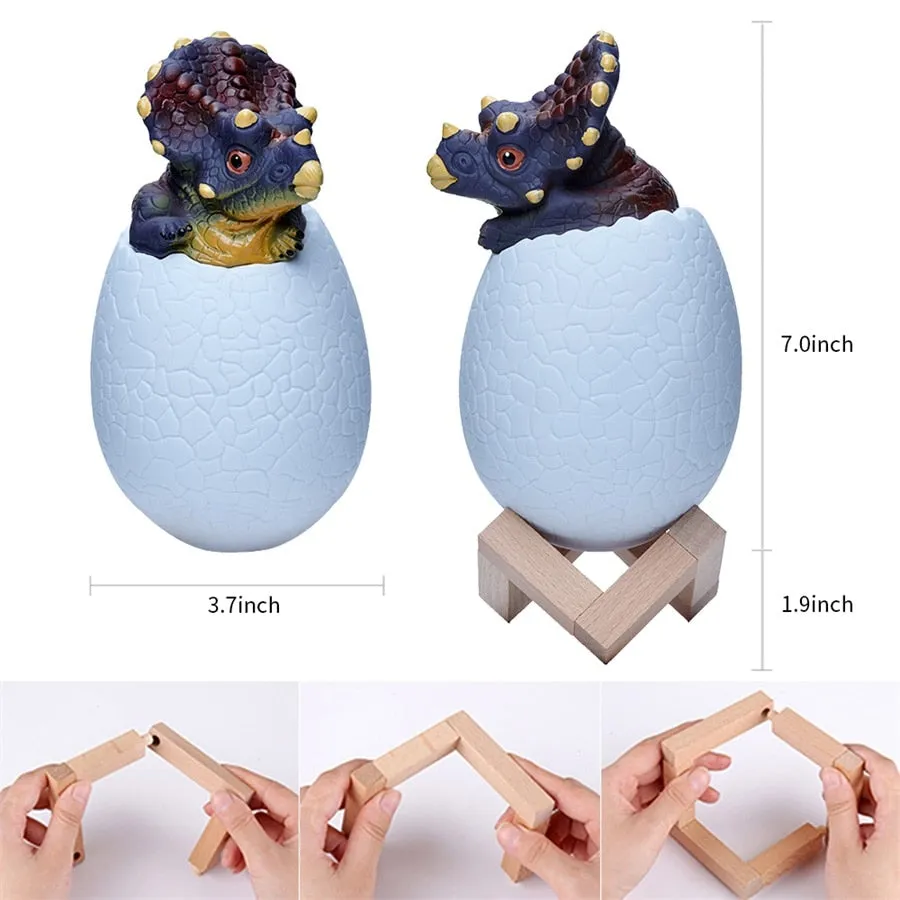 Triceratops Dinosaur Eggs LED Night Light