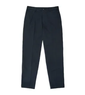 Mens Navy Trunk Hallam Cotton Poplin Trousers - Comfortable and Stylish