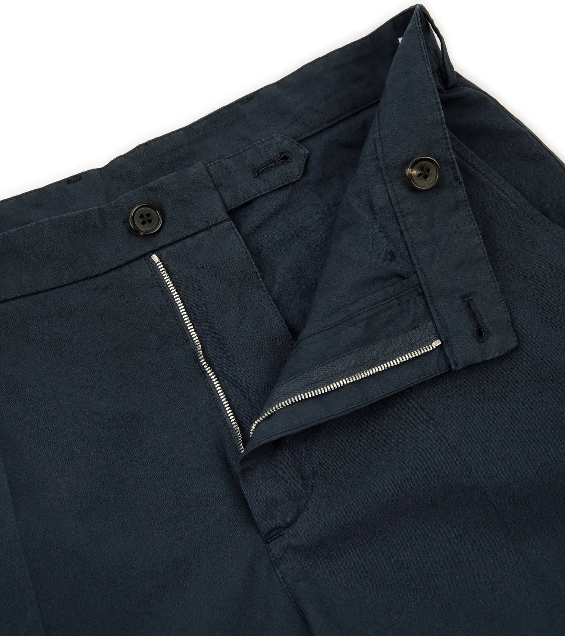 Mens Navy Trunk Hallam Cotton Poplin Trousers - Comfortable and Stylish