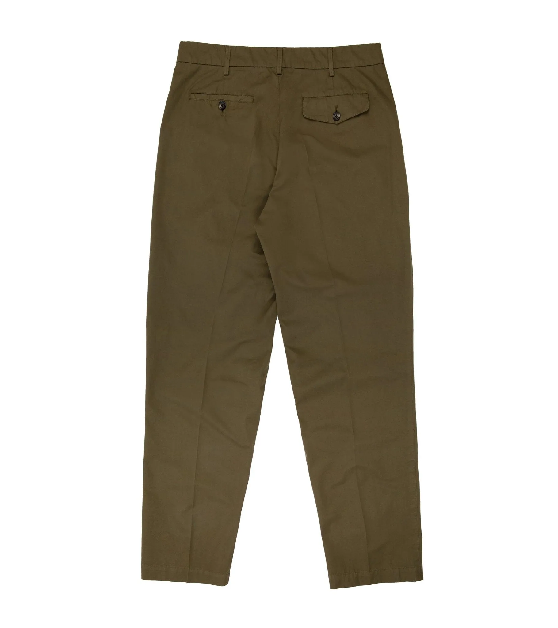 Trunk Hallam Cotton Poplin Trousers: Olive