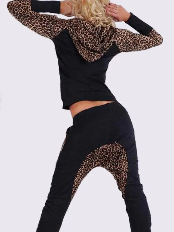 Two-piece Leopard Sweatsuit