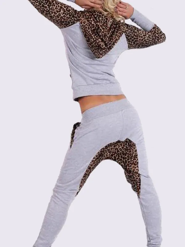 Two-piece Leopard Sweatsuit