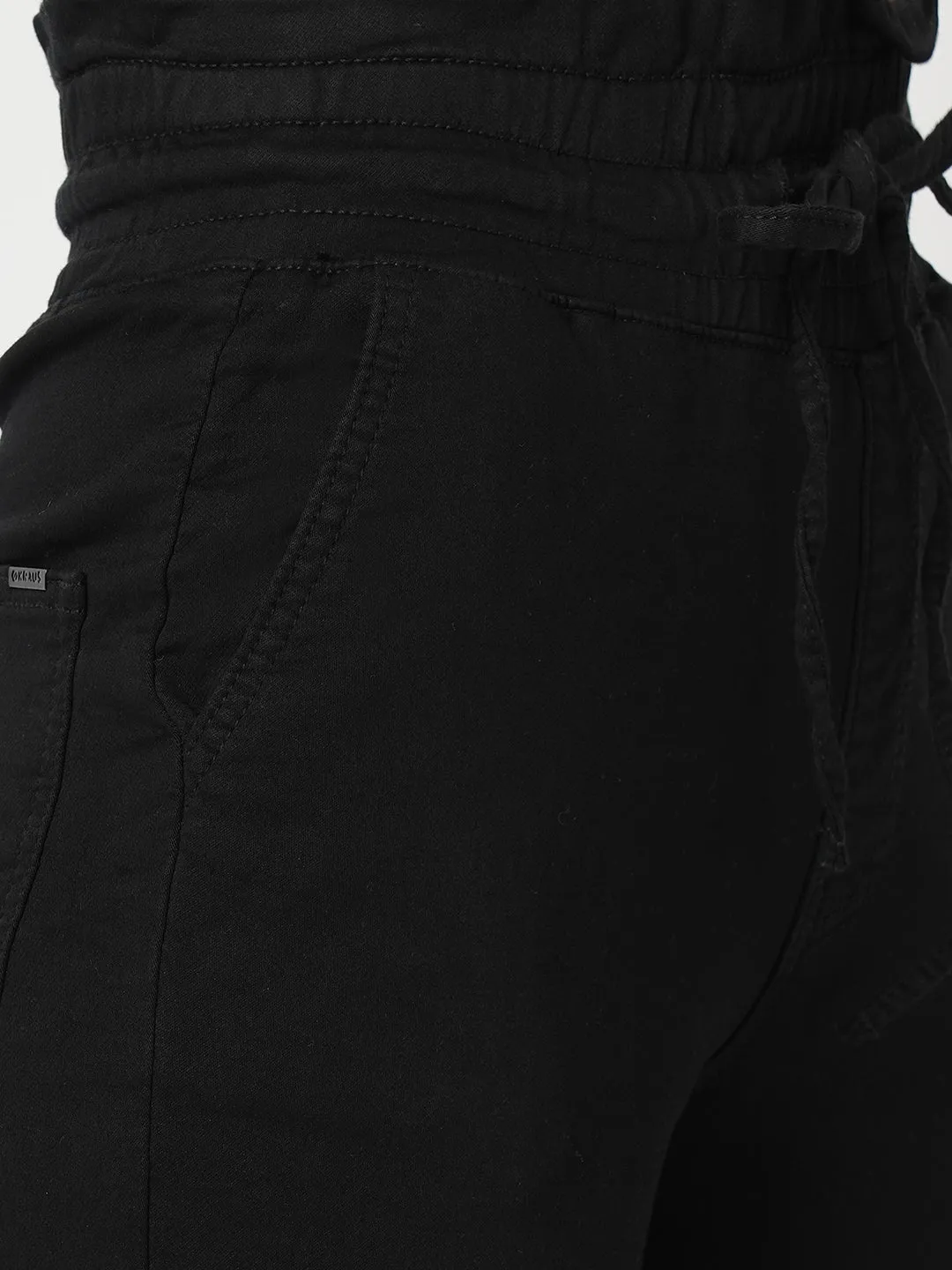 Women Black High-Rise Jogger