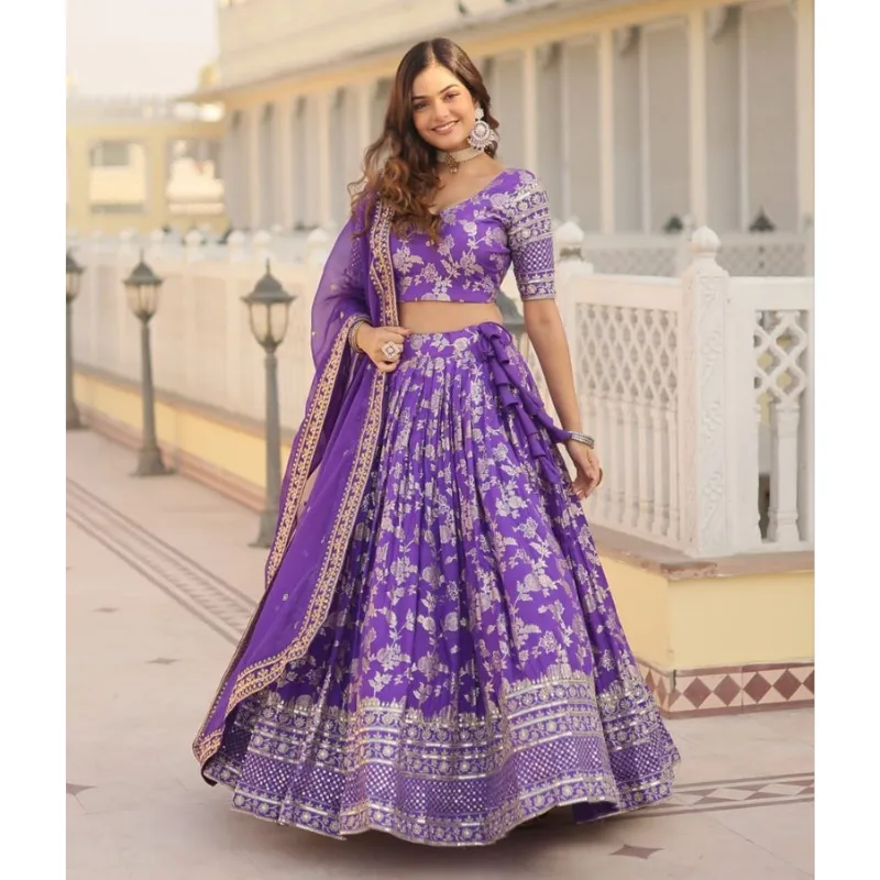 Women's Bridal wear Lehenga Choli Dupatta set