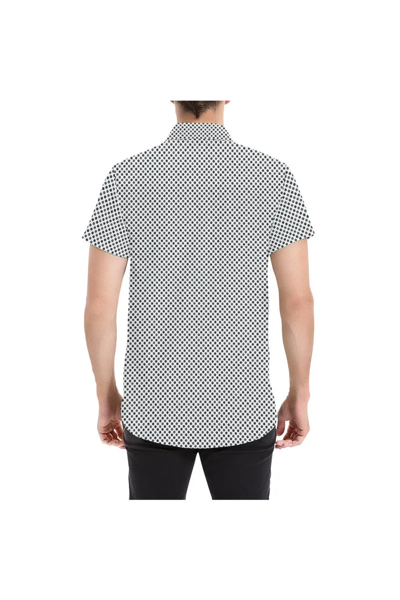 Zig Zag Dots Men's All Over Print Short Sleeve Shirt (Model T53)