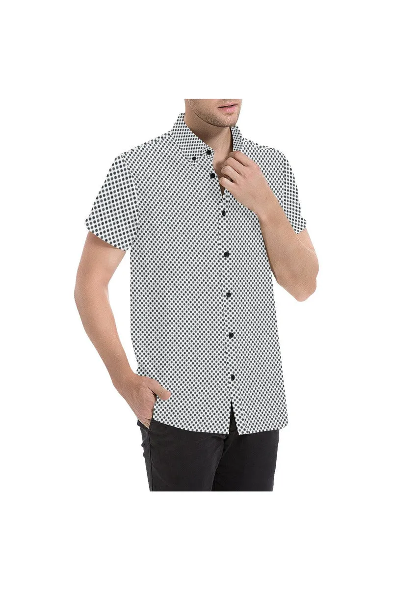 Zig Zag Dots Men's All Over Print Short Sleeve Shirt (Model T53)