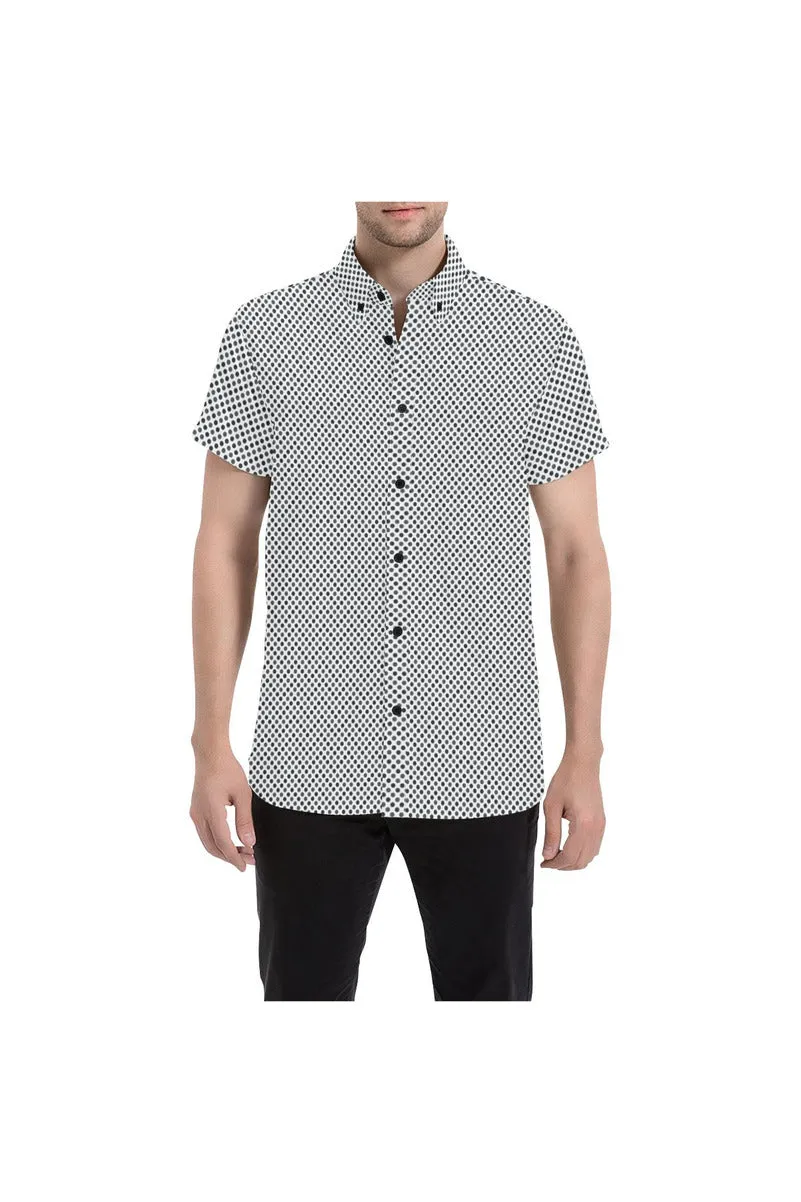 Zig Zag Dots Men's All Over Print Short Sleeve Shirt (Model T53)